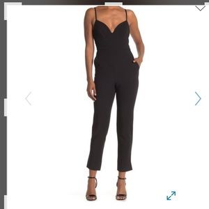 BCBG Tailored Sweetheart Open-Back Jumpsuit SZ XS